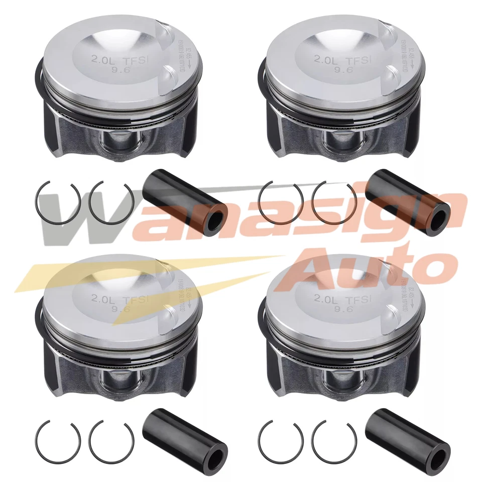 Kit de revisión del motor de pistones del cigüeñal para Audi VW A4 Jetta 2.0T CCTA CAE CCZ L4 Foto 4 de 4