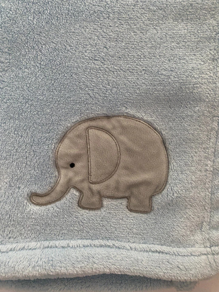 "Manta bebé elefante azul NO-JO 30x40"" tiro polar en muy buen estado seguridad no jo" Foto 2 de 4