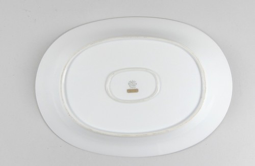Richard Ginori PALERMO BLACK Porcelain 15" Oval Serving Platter - Picture 2 of 3