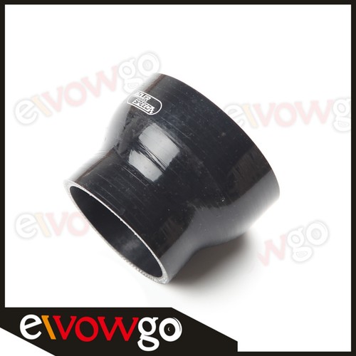 4 Ply 3.75" To 3'' inch Straight Reducer 76.2mm Silicone Hose Coupler Pipe Black - Picture 5 of 7