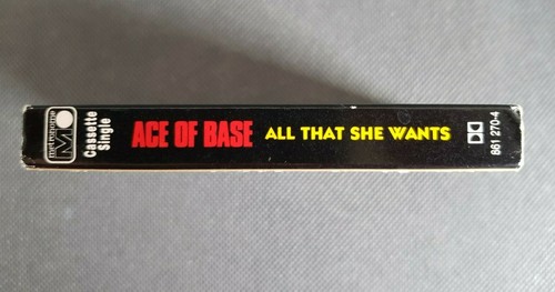 ACE OF BASE - ALL THAT SHE WANTS Cassette Single UK 1992 London Rec. 861 270-4 - Picture 8 of 9