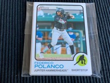 (10) 2022 TOPPS HERITAGE MINOR LEAGUE #6 FEDERICO POLANCO CARD LOT  MARLINS
