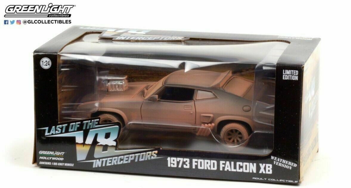 Mad Max Ford Falcon XB GT Coupe V8 Interceptor Greenlight 1/24 - Métal - Neuf