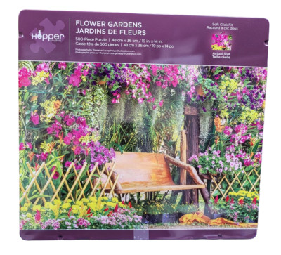 Hopper Studio 500 Pc Jigsaw Puzzle - Flower Gardens - Made Once