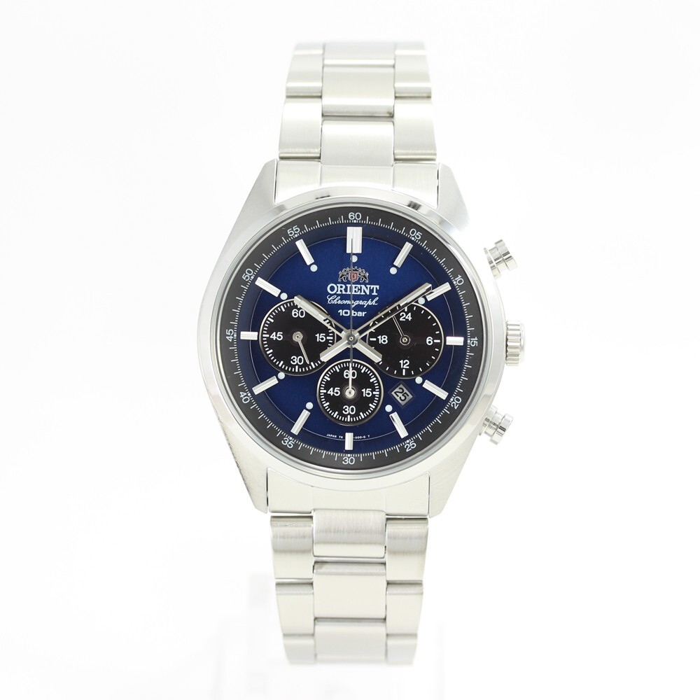 ORIENT WV0021TX Sports Solar Analog Blue Neo 70's Chronograph