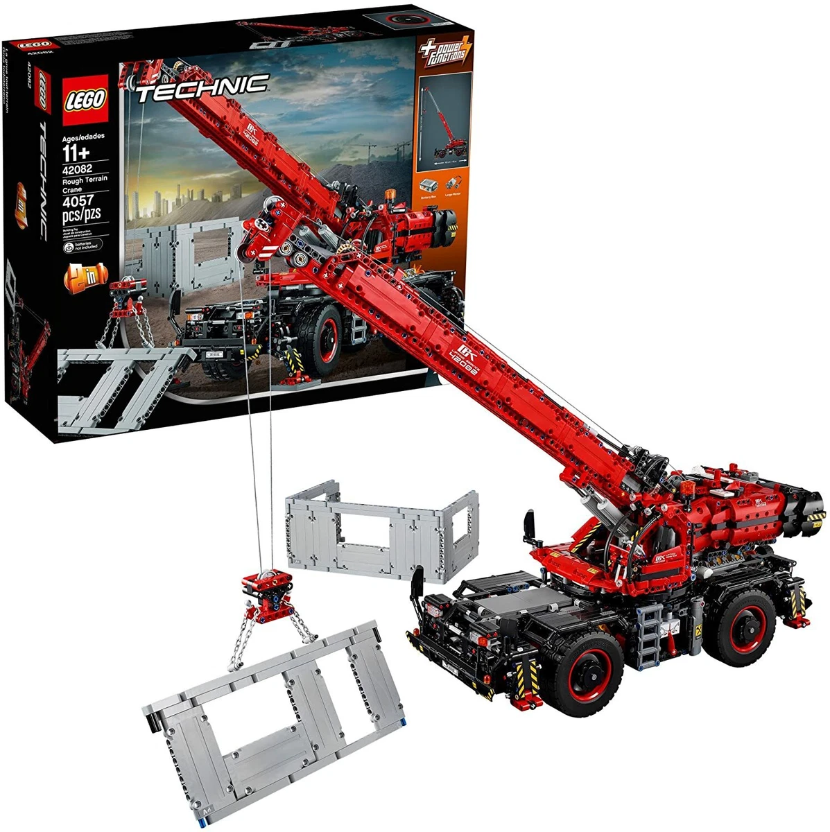 LEGO Technic Rough Terrain Crane 42082 Building Kit Gift Set Factory 4056  Pcs