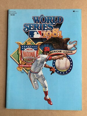 1981 World Series Programme MLB New York Yankees v Los Angeles Dodgers Baseball