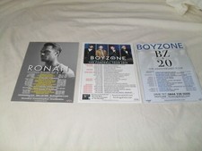 RONAN KEATING - 3 different lovely colour tour flyers (MINT) BOYZONE