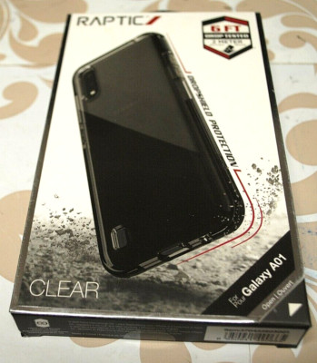 Raptic Clear Phone Case for Android Galaxy A01 6 ft drop tested New in Box