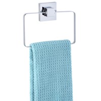 Wenko Vacuum-Loc Handtuchring Quadro Edelstahl, Befestigen Ohne Bohren