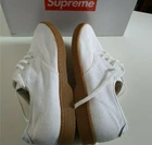 SS09 Supreme Canvas House Shoes US 10 blanc très rare 2009 vintage