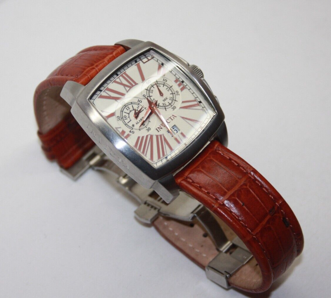 HTF Invicta Vintage Collection Diplomat Alarm 46mm Quartz Watch