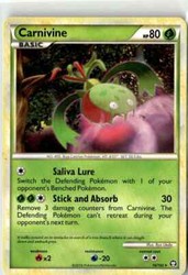 Carnivine 16/102 HeartGold & SoulSilver Triumphant Rare