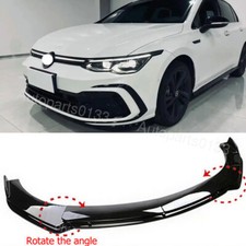 Front Bumper Lip Spoiler Splitter Gloss Black For Vw Scirocco R-line Bodyy Kit Front Bumper Lip Spoiler Splitter Gloss Black For Vw Scirocco R-line Bodyy Kit