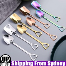 8PCS Shovel Shape Spoon Tea Coffee Sugar Cake Scoop Dessert Ice Cream Spoon AU
