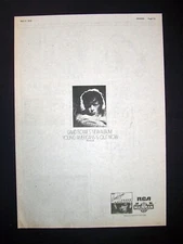 David Bowie Young Americans 1975 Poster Type Ad, Advert w/Bonus Album Review