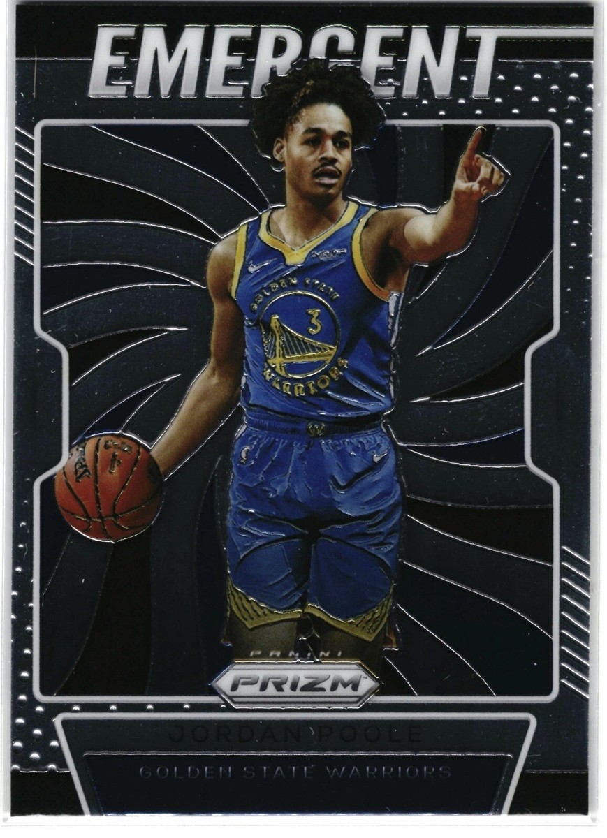 2019-20 Panini Prizm Jordan Poole Emergent Rookie Golden
