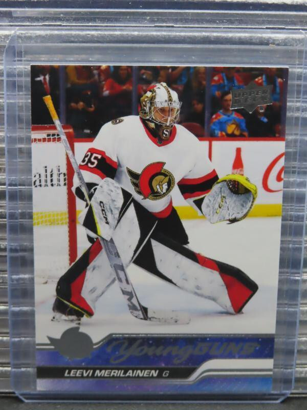 2023-24 Upper Deck Leevi Merilainen Young Guns Rookie Card RC #247 Senators