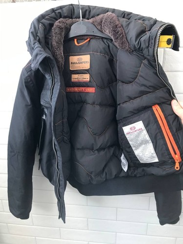 Authentic Parajumpers Gobi Boys Jacket Black Size Age 10 - Picture 9 of 12