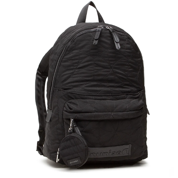 Sac à Dos Desigual Mombasa Femme - Taille Medium, Compartiment Ordinateur, Polyester Recyclé - 29 X 37 X 14 Cm
