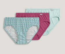 Women's Jockey 3-Pack Bikini Soft Rose - Turquoise 100 Cotton Panty Underwear