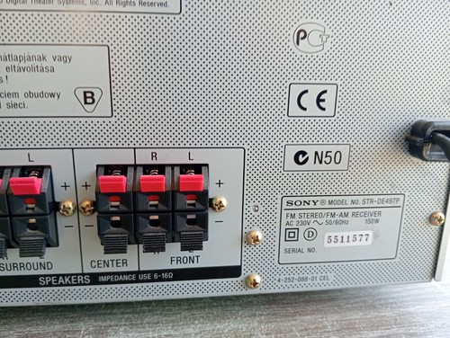 Récepteur FM/AM Sony STR-DE497P - Photo 5/7
