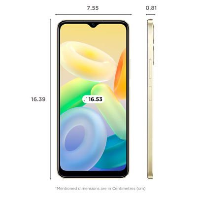 Vivo Y16 Drizzling Gold (RAM 3GB, 32GB) 6.51