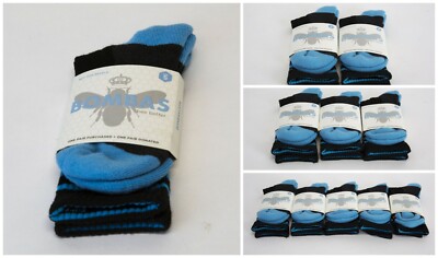 Bombas Damen Schwarze Und Blaue Crew Socken 1/2/3/5er Pack Neu Mit Etikett