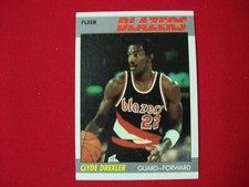 CLYDE DREXLER  1987-88 FLEER BASKETBALL #30  PORTLAND TRAIL BLAZERS