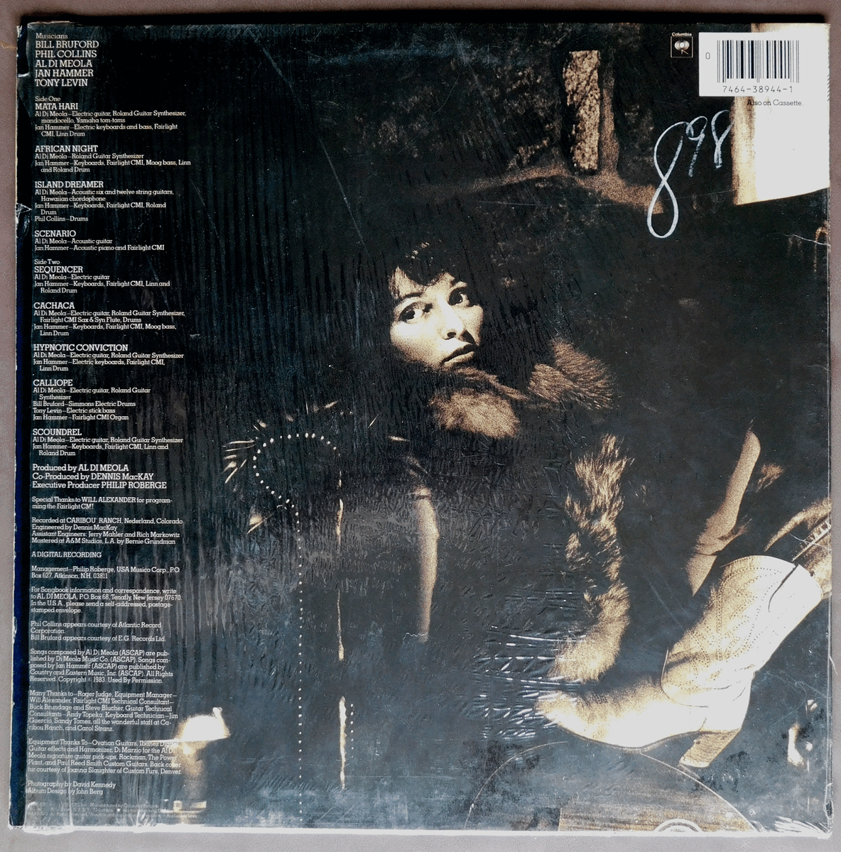 Al Di Meola “Scenario”, 1983 Collectible LP Record, 33 RPM Al Di Meola “Scenario”, 1983 Collectible LP Record, 33 RPM