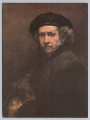 Self-Portrait Painting by Rembrandt van Rijn National Gallery of Art Postcard
