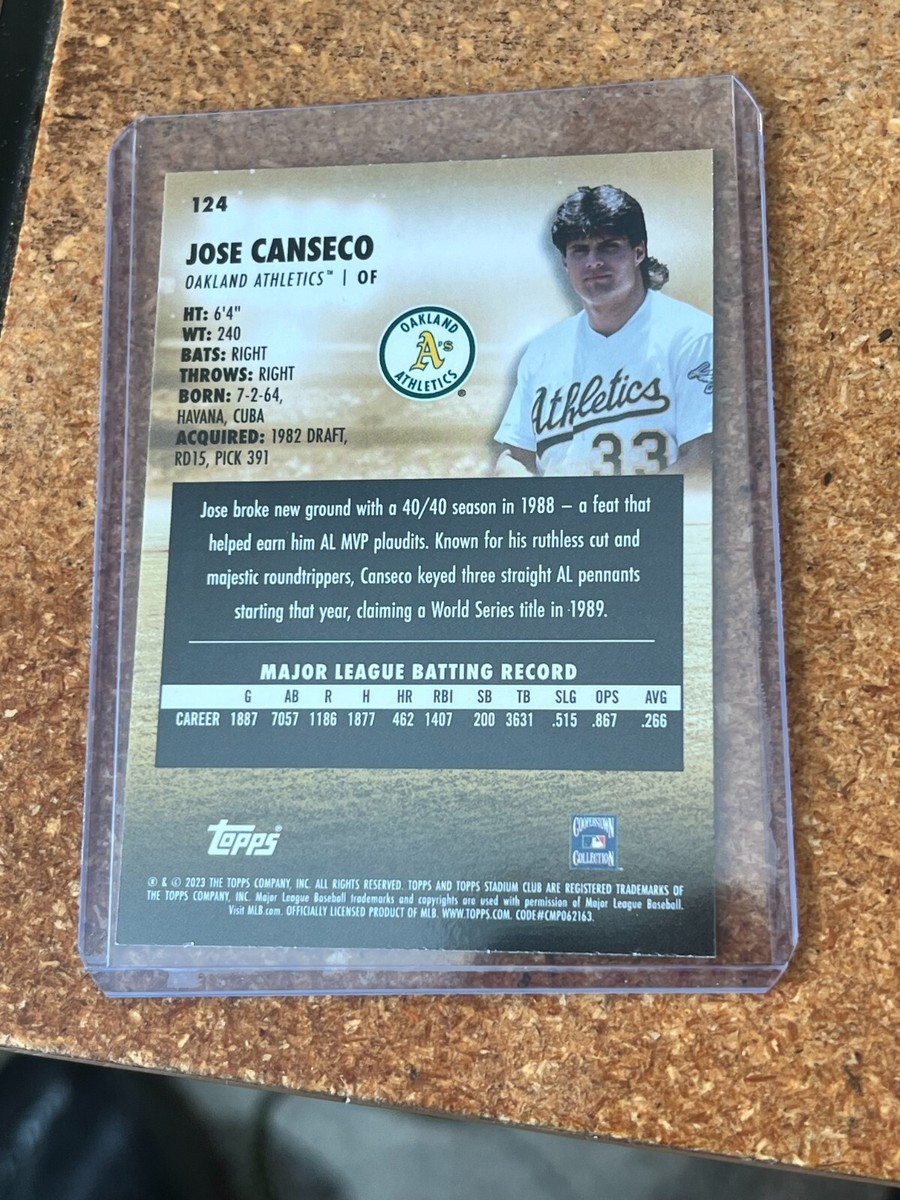 2023 Topps Stadium Club Baseball # 124 Jose Canseco | eBay