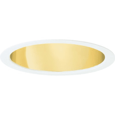 Juno Recessed Lighting Gold Reflector White Trim  QTY 4 17G-WH