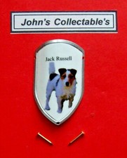 JACK RUSSELL (DOG)  WALKING / HIKING STICK BADGE  / MOUNT  LOT M NEW IN PACKET