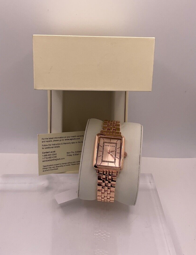 Anne Klein Women's Diamond Accented Rose Gold Tone Bracelet Watch - Picture 3 of 8