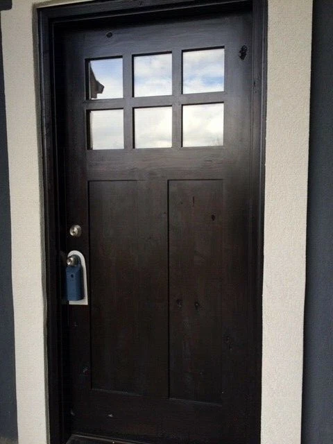  Knotty Alder Craftsman Style 6 Lite Entry Door - Image 2 of 4