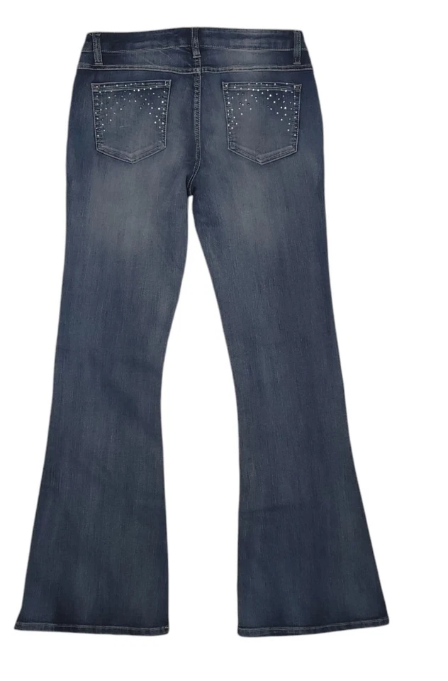 Mudd Jeans Acampanados Tiro Bajo Estrás Y2K Talla 9 Foto 2 de 4