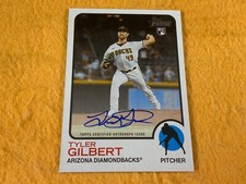 E9-11 BASEBALL CARD - TYLER GILBERT ARIZONA DIAMONDBACK - AUTOGRAPHED 2022 TOPPS