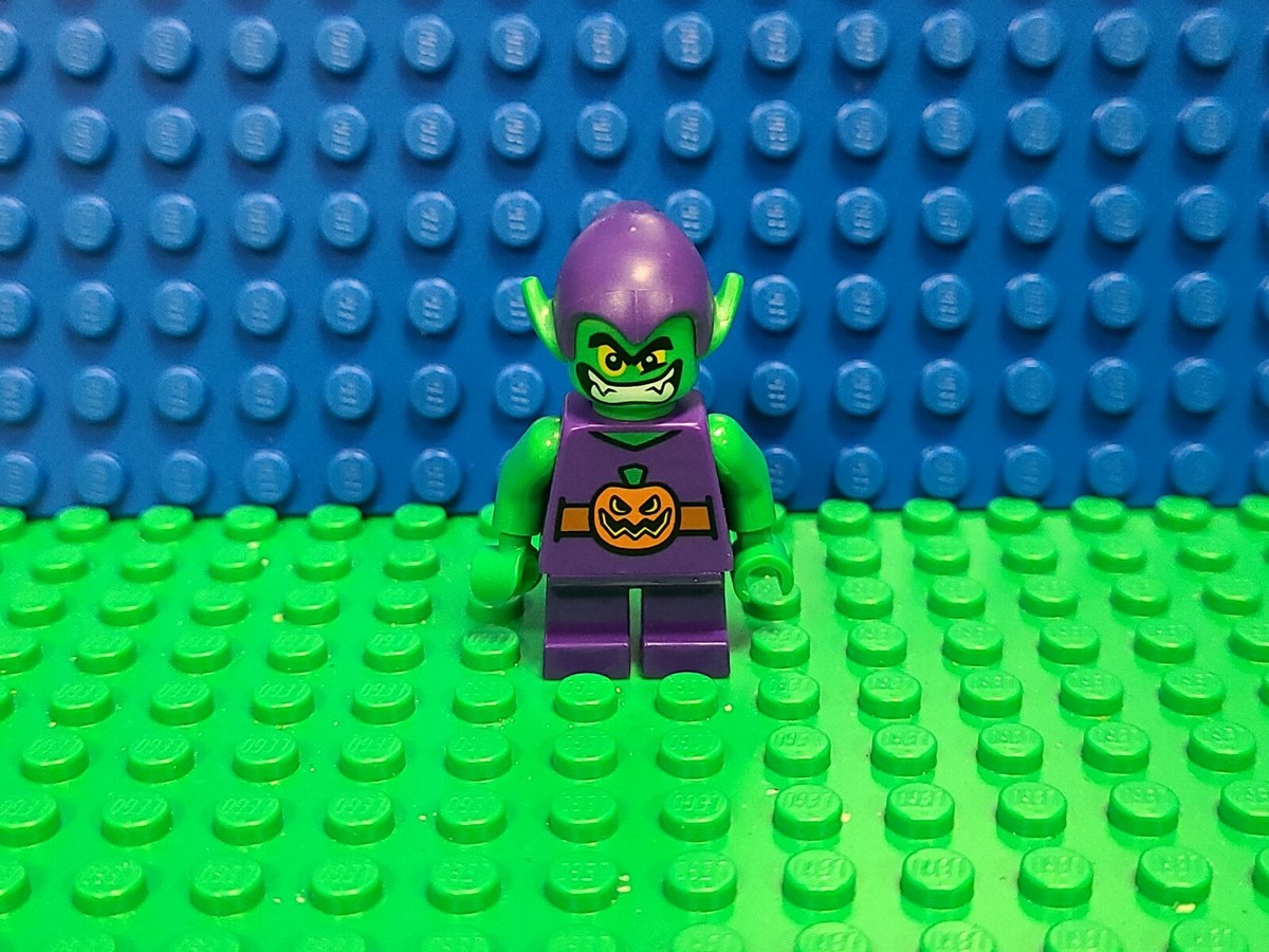^_^ LEGO Green Goblin Minifigure Short Legs 76064 sh0249 Marvel Super