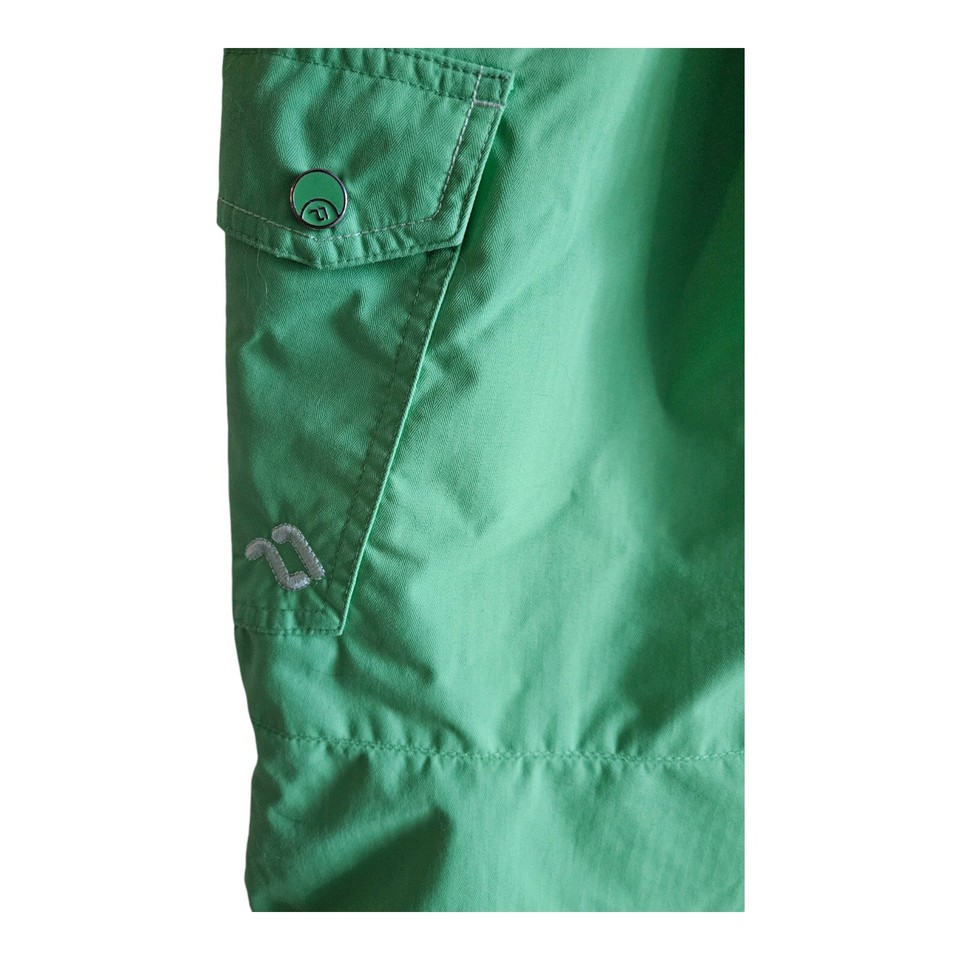 JUPA Canada Youth Size 14 Snow Ski Pants Neon Lime Green Bib Adjustable