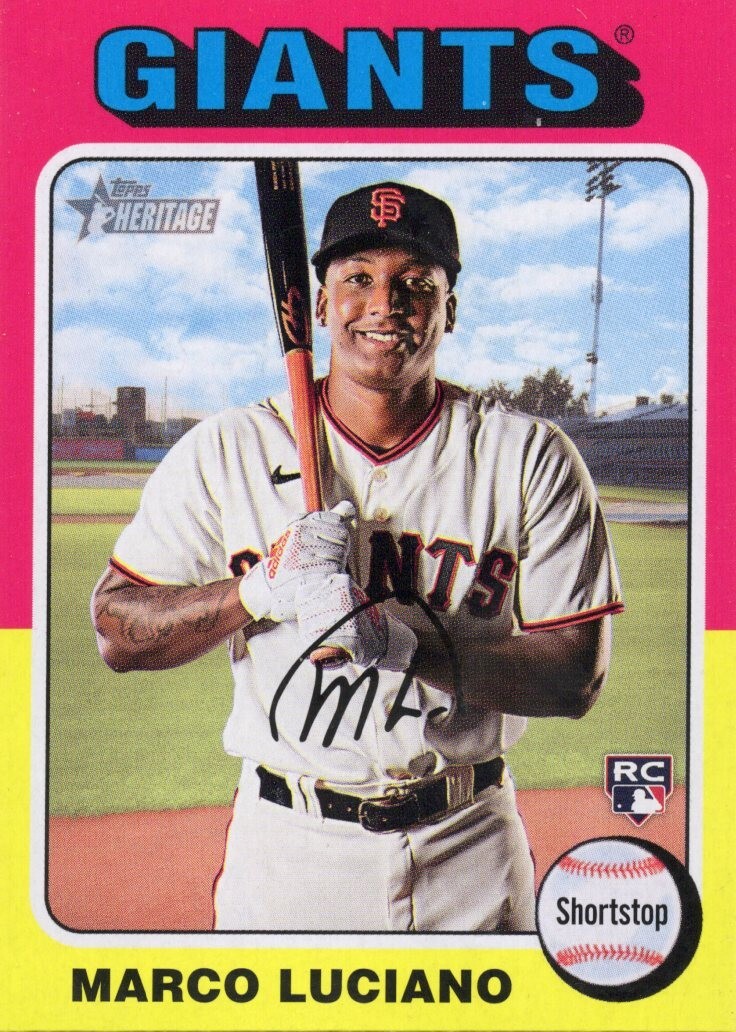 2024 Topps Heritage - Rookies #391 Marco Luciano (RC)