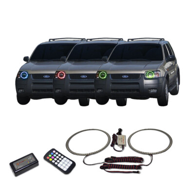 RGB Multi Color Angel Eye Headlight Halo kit for Ford Escape 01-04