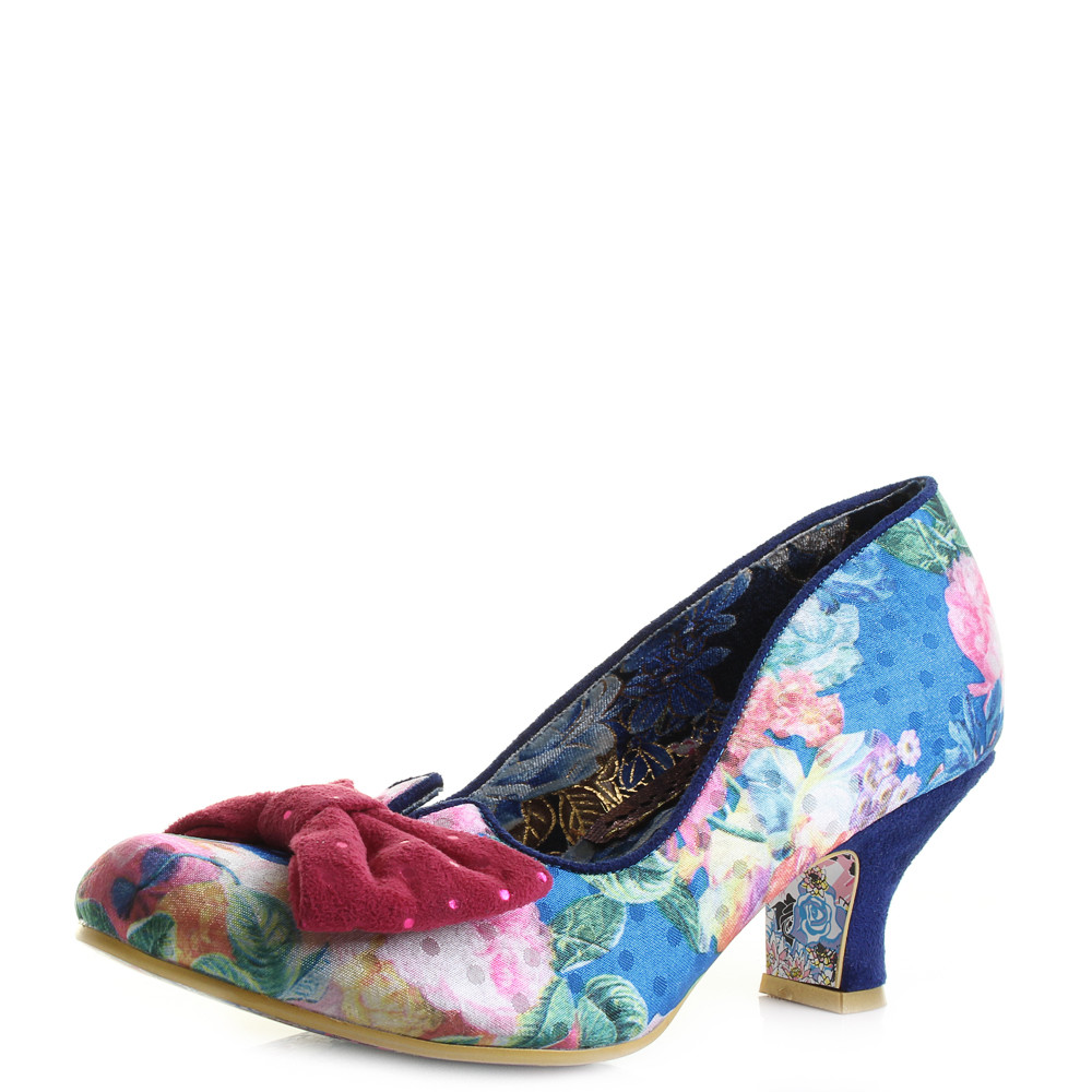 Mujer Irregular Choice Dazzle Razzle Azul Floral Tacón Bajo Zapatos Talla Mujer Irregular Choice Dazzle Dazzle Dazzle Razzle Azul Floral Tacón Bajo Zapatos Talla comprar marca