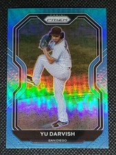 2021 Panini Prizm Baseball YU DARVISH #142 CAROLINA BLUE PRIZM TIER II SP Padres