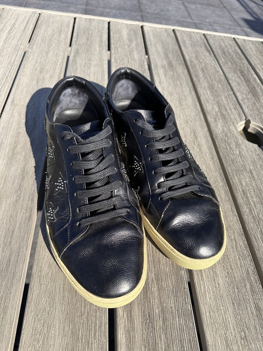 SL/06 SAINT LAURENT STAR STUDDED SNEAKER BLACK 46 | eBay
