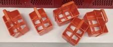 Lot of 5 used Gatorade Orange 6 Slot Water Bottle Carriers