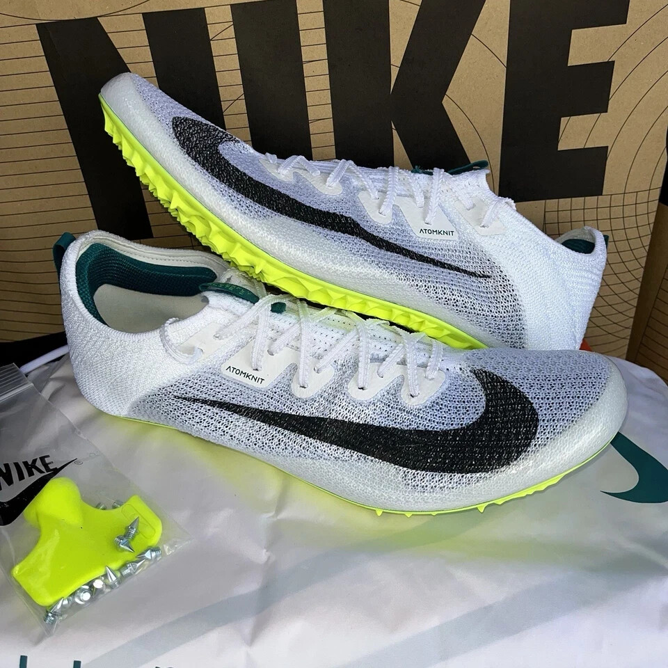 NEW Sz 6 Men Nike Zoom Superfly Elite 2 Flyknit White Green Spikes FZ9662 100 | eBay