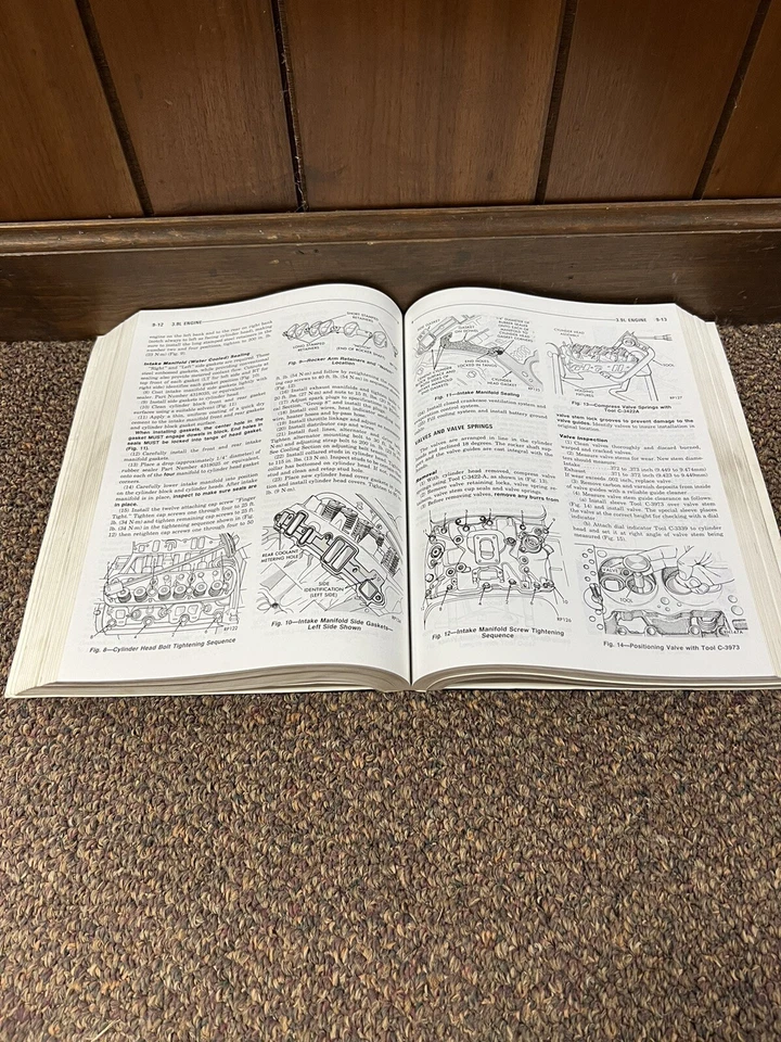 Camión Dodge Ram D150 W250 W350 1988 genuino manual de reparación de servicio Foto 3 de 4