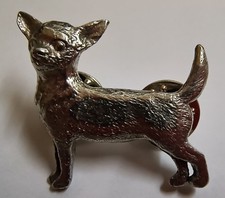 Chihuahua Dog Fine PEWTER PIN Jewelry Art USA Made