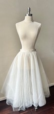 Crinoline A Line Maxi Long Vintage Tulle Undergarment Slip Skirt sz S